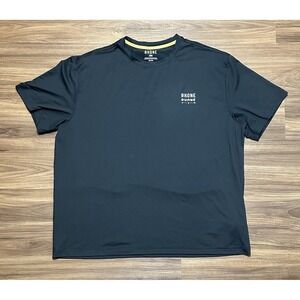 Rhone Relaxed Fit Black Base Training Athletic Graphic Short Sleeve Shirt Sz 2XL